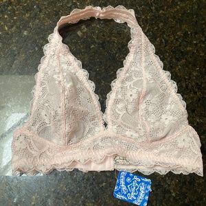 Free People Lace Halter Bra